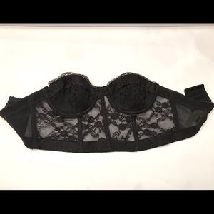 Black Crop Lace bustiers